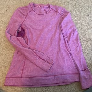 Pink Lululemon running long sleeve shirt